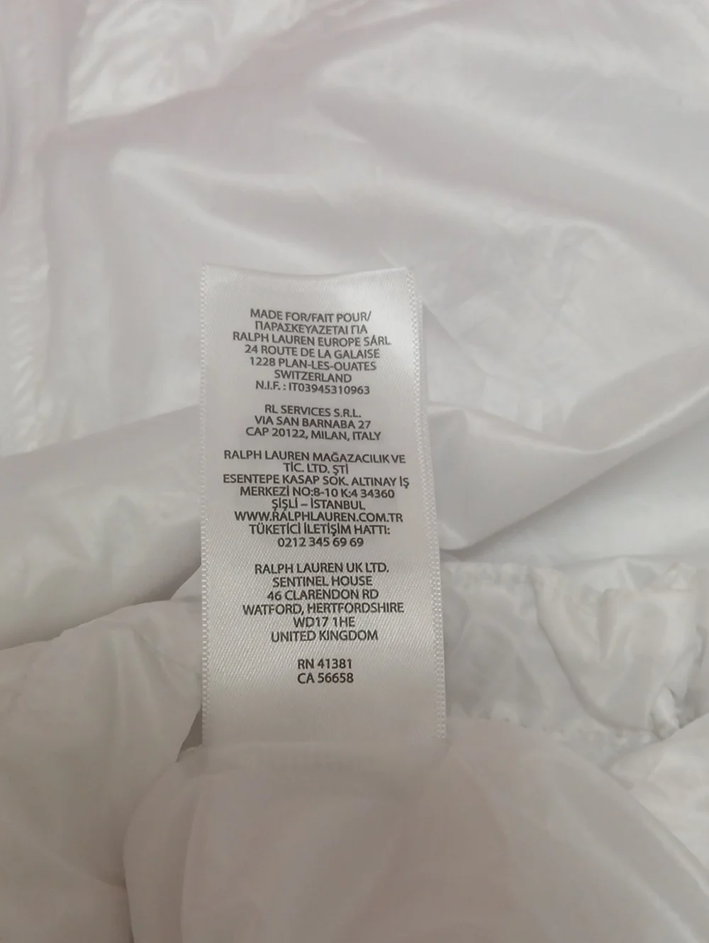 Polo Ralph Lauren White Oversized Thin Windbreaker Pullover NWOT Size L 12-14